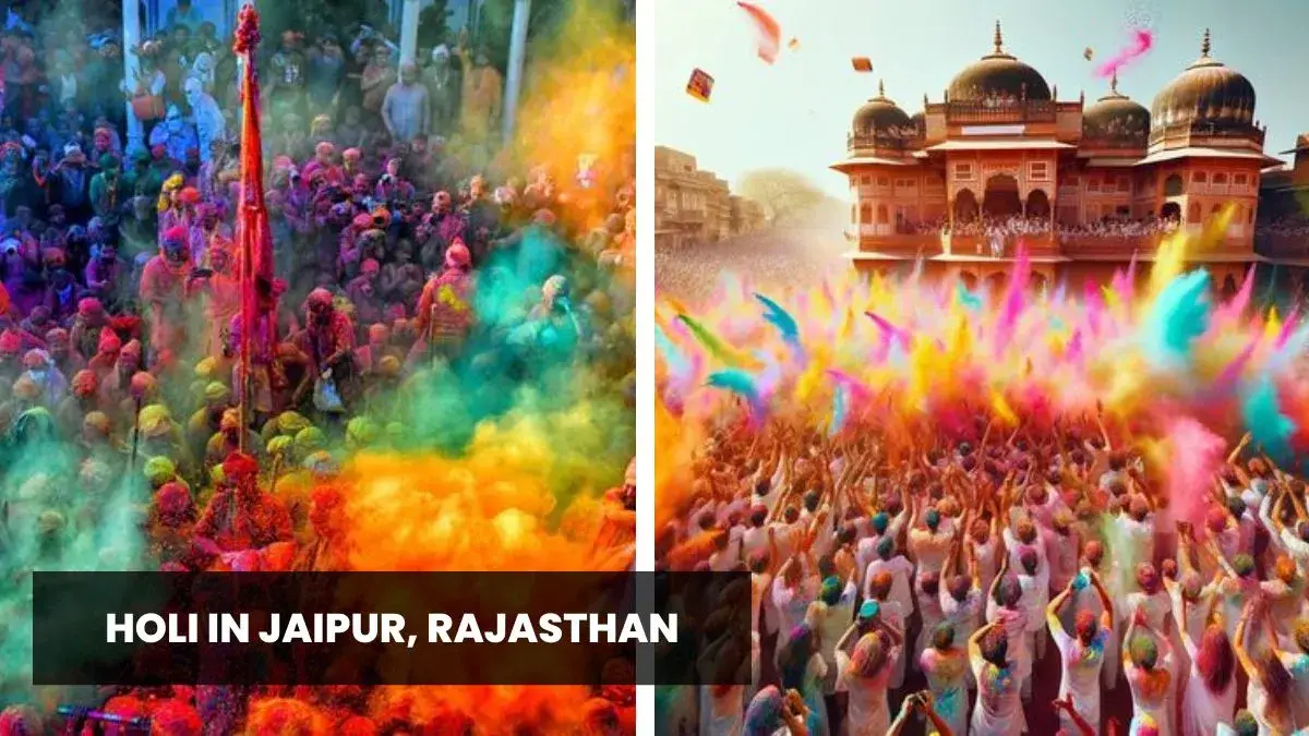 Holi celebration in Jaipur