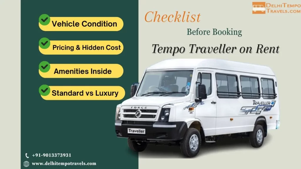 The Complete Checklist Before Booking a Tempo Traveller on Rent