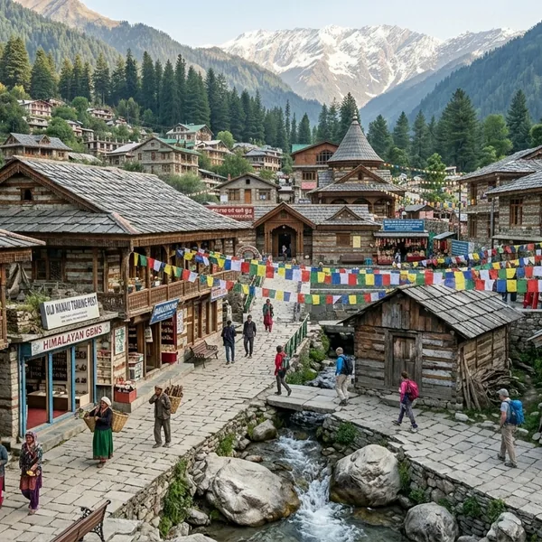 Old Manali village cafes